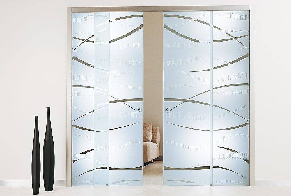 Puertas de cristal correderas para diseños de interiores en viviendas
