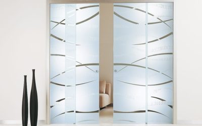 Puertas de cristal correderas para diseños de interiores en viviendas