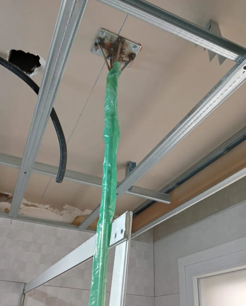 soldadura para montaje mampara